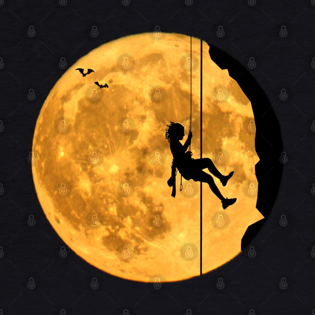 Mountaineering free climbing bouldering moon sky by BurunduXX-Factory